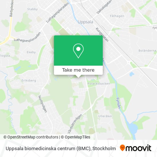 Uppsala biomedicinska centrum (BMC) map