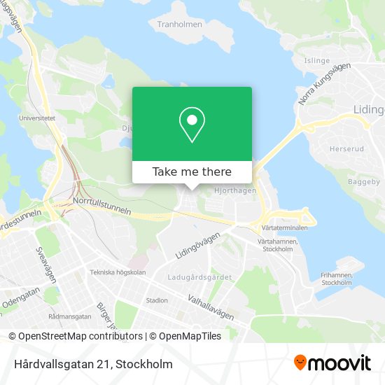 Hårdvallsgatan 21 map