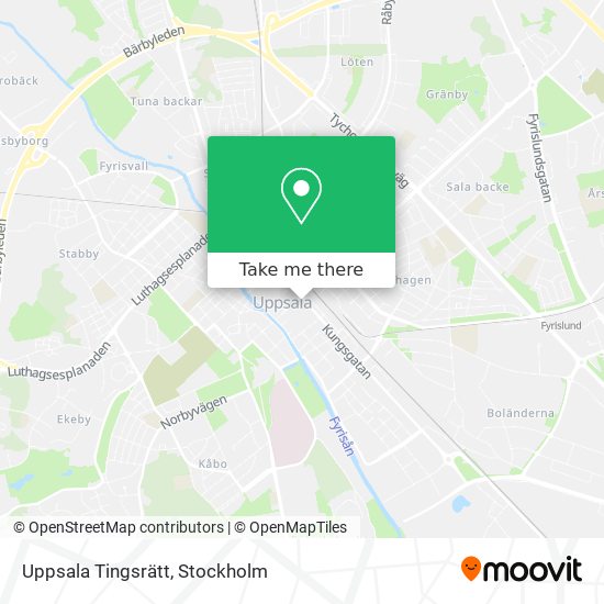 Uppsala Tingsrätt map