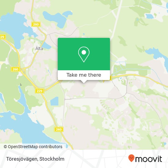 Töresjövägen map