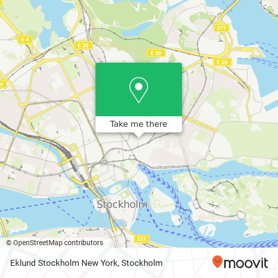 Eklund Stockholm New York map