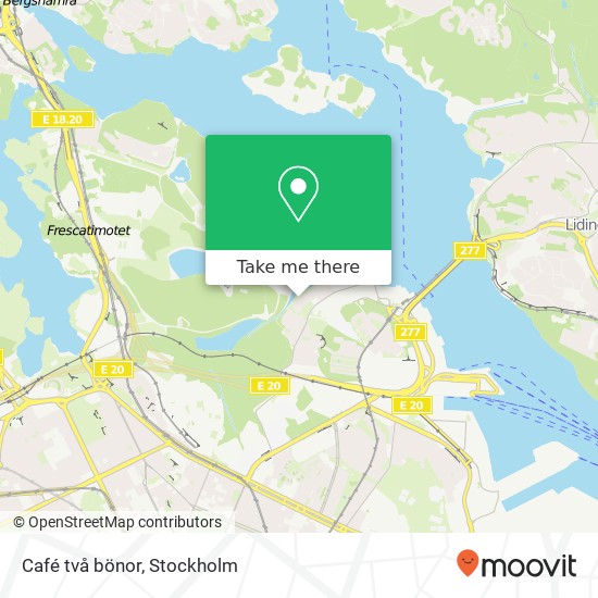 Café två bönor map