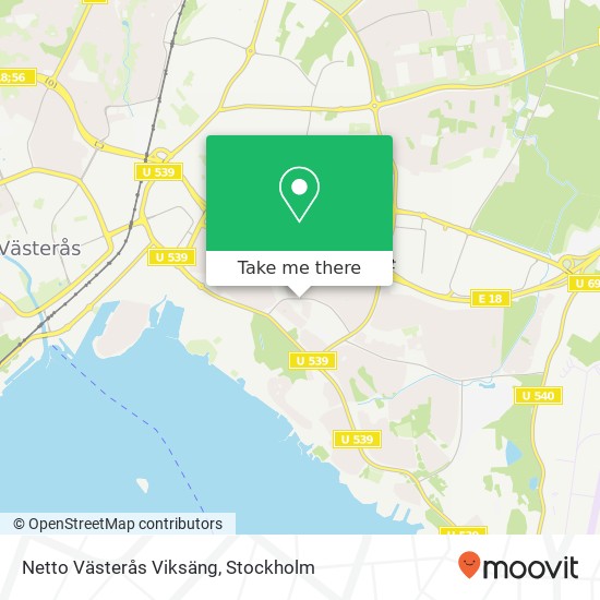 Netto Västerås Viksäng map