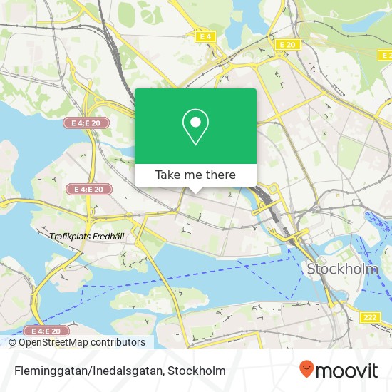 Fleminggatan/Inedalsgatan map