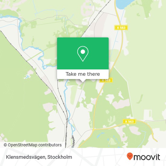 Klensmedsvägen map