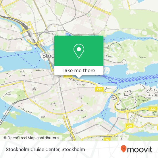 Stockholm Cruise Center map