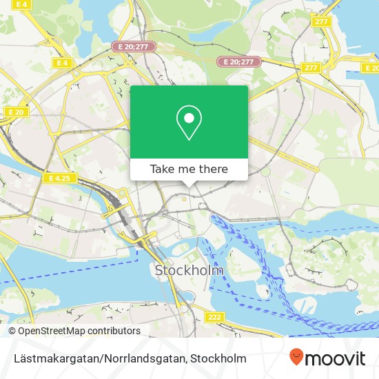 Lästmakargatan/Norrlandsgatan map