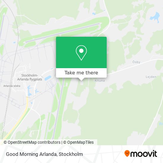Good Morning Arlanda map