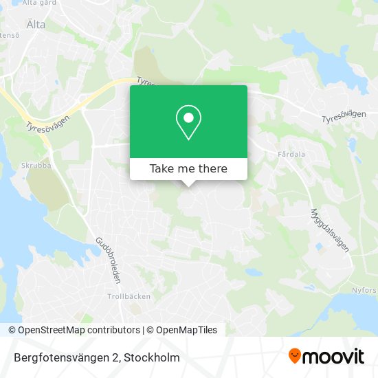 Bergfotensvängen 2 map