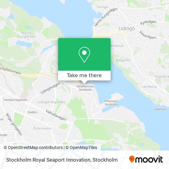 Stockholm Royal Seaport Innovation map