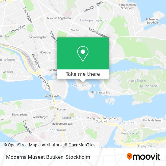 Moderna Museet Butiken map