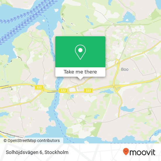 Solhöjdsvägen 6 map