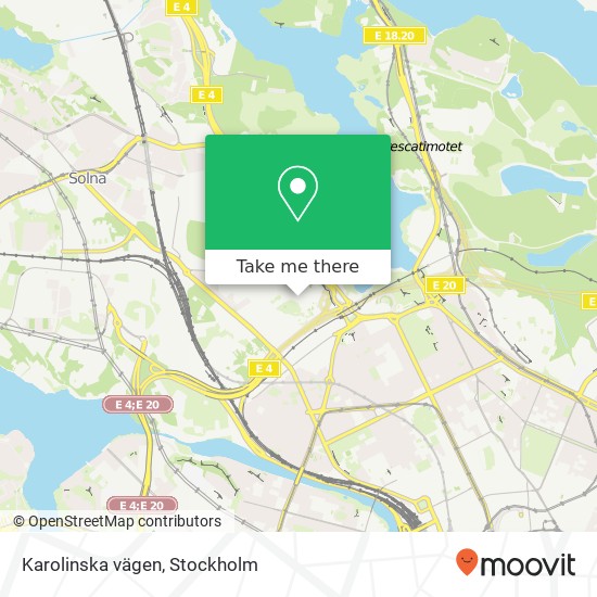 Karolinska vägen map