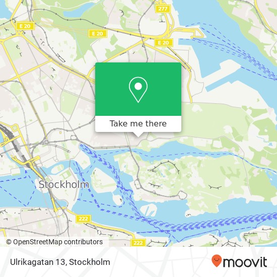 Ulrikagatan 13 map