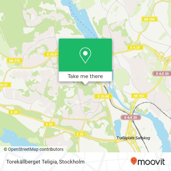 Torekällberget Teligia map