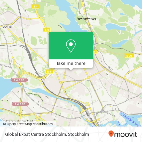 Global Expat Centre Stockholm map