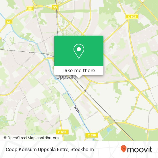 Coop Konsum Uppsala Entré map