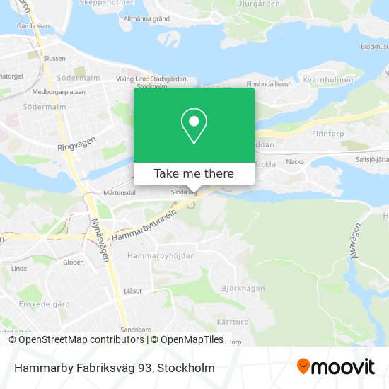 Hammarby Fabriksväg 93 map