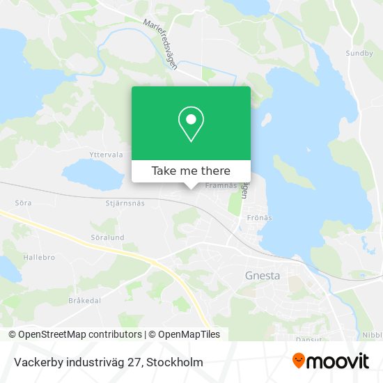 Vackerby industriväg 27 map