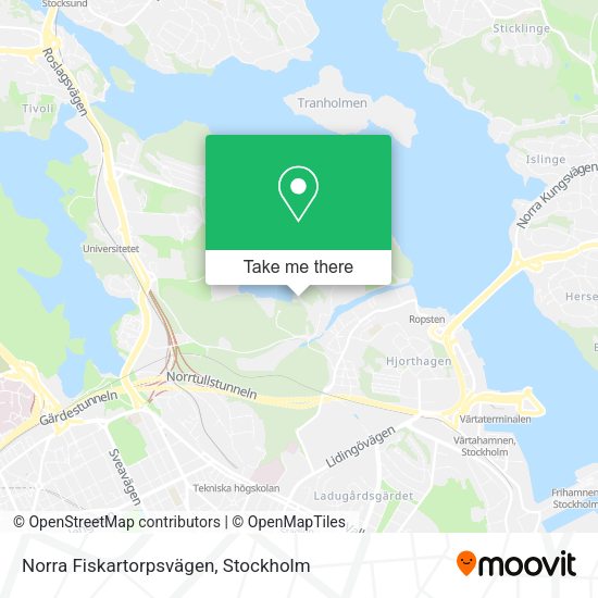 Norra Fiskartorpsvägen map