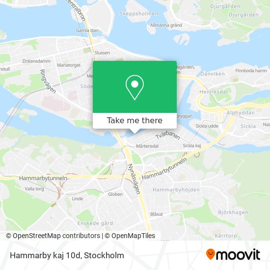 Hammarby kaj 10d map