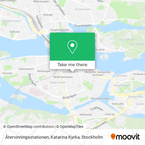 Återvinningsstationen, Katarina Kyrka map