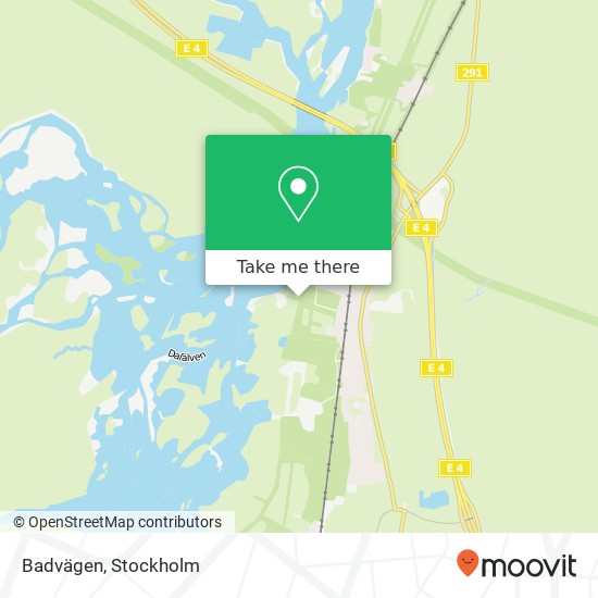 Badvägen map