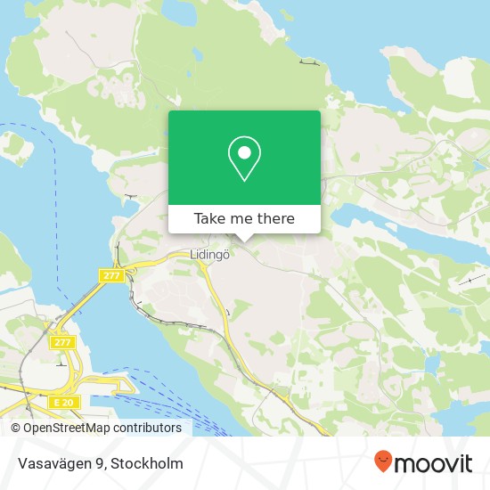 Vasavägen 9 map