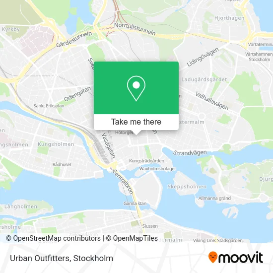 Urban Outfitters map