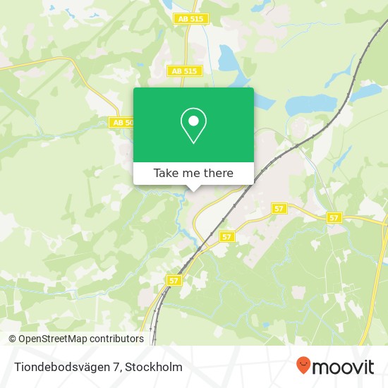 Tiondebodsvägen 7 map