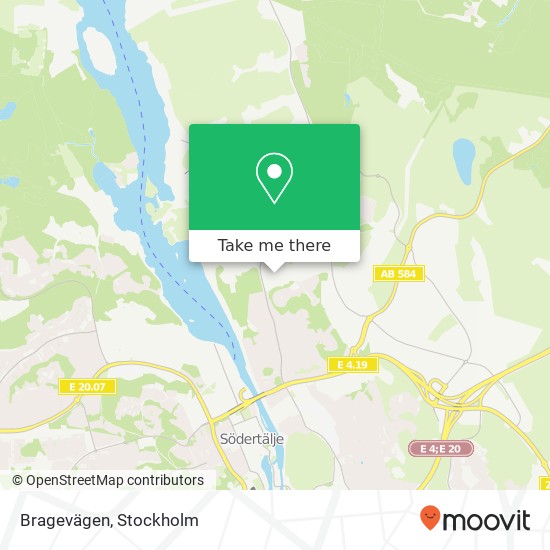 Bragevägen map