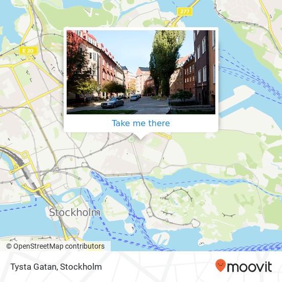 Tysta Gatan map