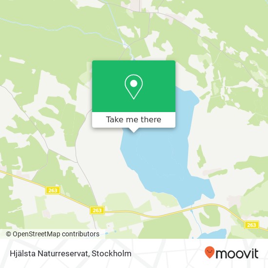 Hjälsta Naturreservat map