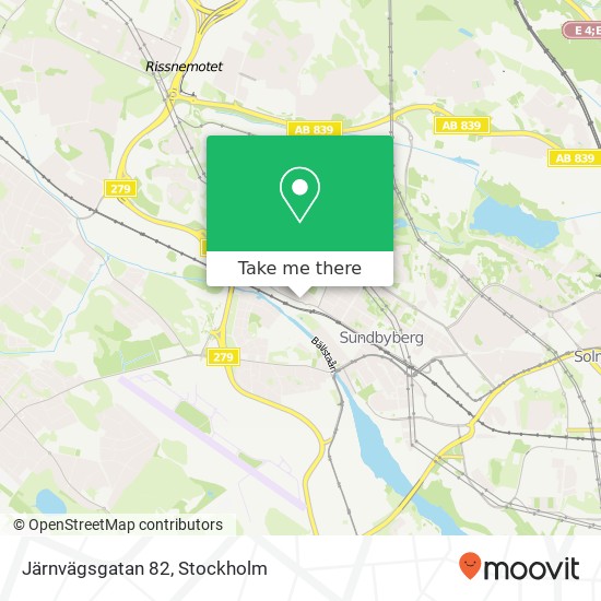 Järnvägsgatan 82 map