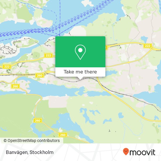 Banvägen map