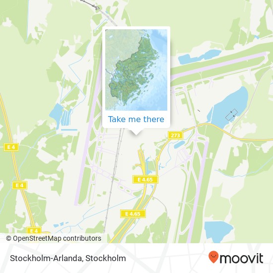 Stockholm-Arlanda map