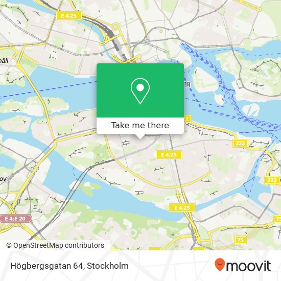 Högbergsgatan 64 map