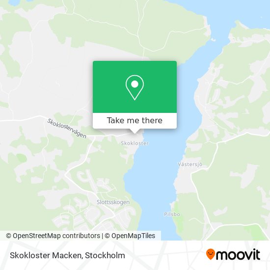 Skokloster Macken map