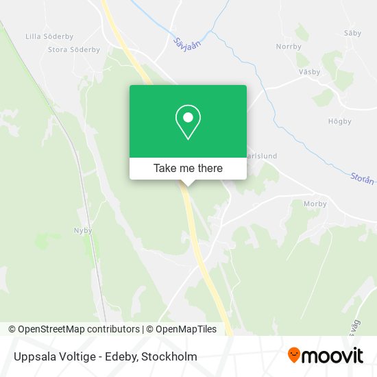 Uppsala Voltige - Edeby map