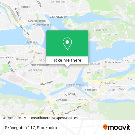 Skånegatan 117 map