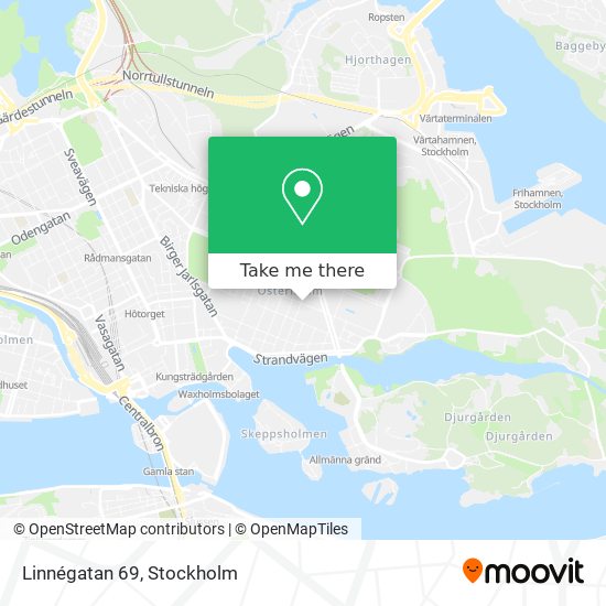 Linnégatan 69 map