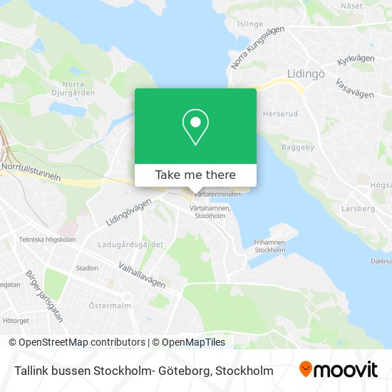 How to get to Tallink bussen Stockholm- Göteborg by Metro, Bus, Light Rail  or Train?