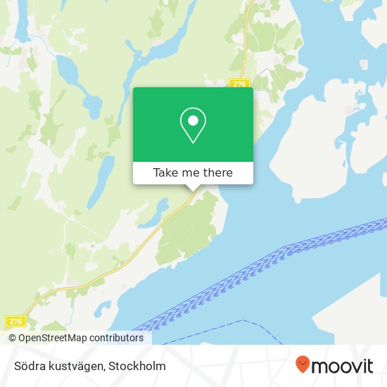 Södra kustvägen map