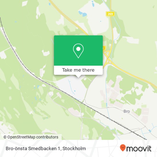 Bro-önsta Smedbacken 1 map