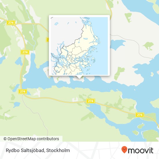 Rydbo Saltsjöbad map