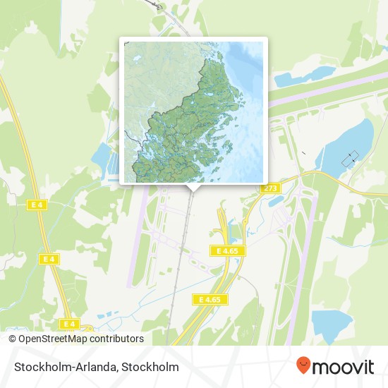 Stockholm-Arlanda map