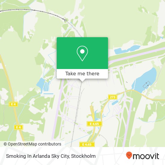 Smoking In Arlanda Sky City map