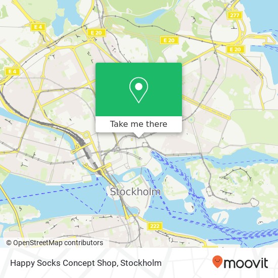 Happy Socks Concept Shop map