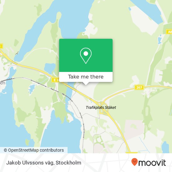 Jakob Ulvssons väg map