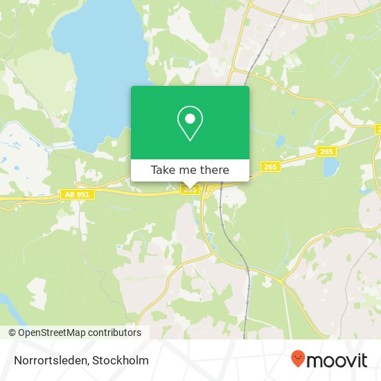 Norrortsleden map